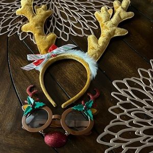 Reindeer glasses and head band